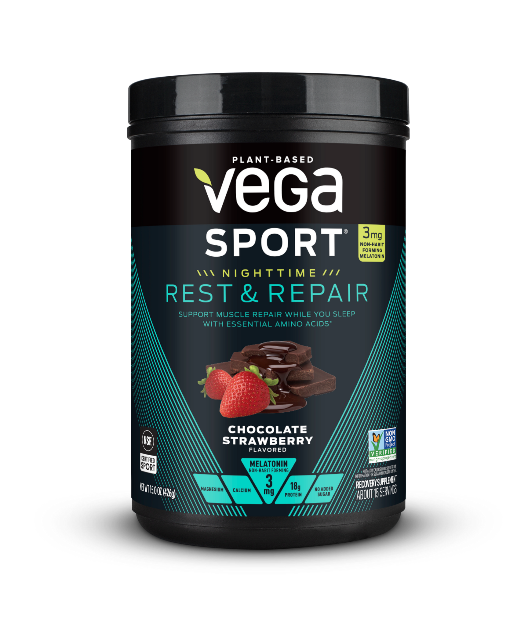 Vega Sport® Nighttime Rest & Repair - Plant-Based Recovery Protein