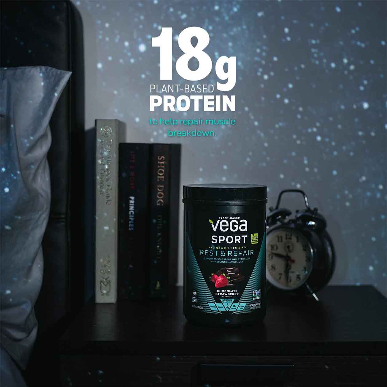 Vega Sport® Nighttime Rest & Repair - Plant-Based Recovery Protein